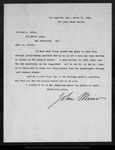 Letter from John Muir to W[illia]m E. Colby, 1911 Mar 31. by John Muir