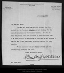 Letter from Henry Fairfield Osborn to John Muir, 1912 Dec 4. by Henry Fairfield Osborn