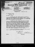 Letter from Richard B.Watrous to William F. Bade, 1911 Mar 30. by Richard B.Watrous