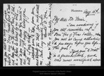 Letter from Laura B. Roe to John Muir, [ca. 1912] Aug 10. by Laura B. Roe