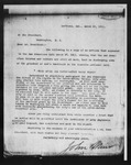Letter from W[illia]m [H.] Taft to Walter L. Fisher, 1911 Apr 6. by W[illia]m [H.] Taft