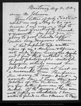 Letter from John Muir to [Robert Underwood] Johnson, 1912 Aug 2. by John Muir