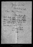 Letter from Angus Clark to John Muir, 1914 Jan 21. by Angus Clark