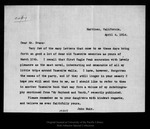 Letter from John Muir to [Nelson F.] Evans, 1914 Apr 4. by John Muir