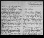 Letter from John Bagnall to John Muir, 1878 Oct 20. by John Bagnall