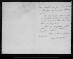Letter from May F. Benton to John Muir, [ca. 1885] Oct 31. by May F. Benton