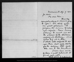 Letter from I. E. Dwinell to John Muir, 1880 Apr 9. by I E. Dwinell