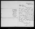 Letter from Robt. King to John Muir, 1881 Sep 27. by Robt King