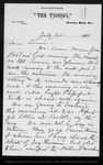 Letter from [John Muir] to Louie [Strentzel Muir], 1888 Jul 20. by [John Muir]