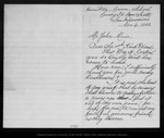 Letter from John Bagnall to John Muir, 1882 Nov 6. by John Bagnall