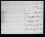 Letter from May F.Benton to John Muir, 1883 Nov 3. by May F.Benton