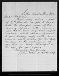 Letter from John M. Vanderbilt & wife to John Muir, 1881 May 8. by John M. Vanderbilt & wife