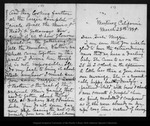 Letter from John Muir to [Margaret Muir Reid], 1881 Mar 28. by John Muir