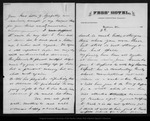 Letter from D[avid] G[ilrye] Muir to John Muir, 1886 Sep 10. by D[avid] G[ilrye] Muir