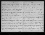 Letter from [Sarah Muir Galloway] to John Muir, 1879 Feb 16. by [Sarah Muir Galloway]