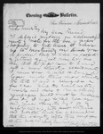Letter from Wm. C. Bartlett to John Muir, 1882 Nov 6. by Wm C. Bartlett