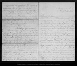 Letter from [Louie Strentzel Muir] to John Muir, 1885 Sep 12. by [Louie Strentzel Muir]