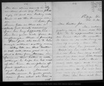 Letter from [Mary Muir Hand] to [John Muir], 1884 Feb 3. by Mary Muir Hand