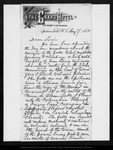 Letter from [John Muir] to Louie [Strentzel Muir], 1888 Aug 17. by [John Muir]