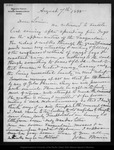 Letter from John Muir to Louie [Strentzel Muir], 1888 Aug 7. by John Muir