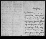 Letter from John Bidwell to John Muir, 1881 Apr 8. by John Bidwell