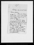 Letter from Mother [Ann Gilrye Muir] to John Muir, 1888 Apr 21. by Mother [Ann Gilrye Muir]