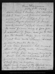 Letter from [John Muir] to Louie [Strentzel Muir and children], 1889 Jul 9. by [John Muir]