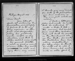 Letter from [Ann G. Muir] to Dan[iel H. Muir], 1889 May 4. by [Ann G. Muir]