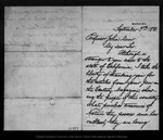 Letter from John Nicholas Brown to John Muir, 1890 Sep 3. by John Nicholas Brown