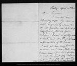 Letter from John Muir to Louie [Strentzel Muir], 1892 Apr 18. by John Muir