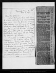 Letter from Geo[rge] G. Mackenzie to [Robert Underwood] Johnson, 1892 Oct 4. by Geo[rge] G. Mackenzie