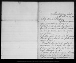 Letter from Wanda [Muir] to [John Muir], 1892 Apr 18. by Wanda [Muir]