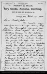 Letter from D[avid] G. Muir to John Muir, 1892 Mar 19. by D[avid] G. Muir