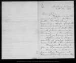 Letter from [Louie Strentzel Muir] to John Muir, 1891 Oct 28 . by [Louie Strentzel Muir]