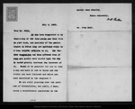 Letter from W[illiam] B[elmost] Parker to John Muir, 1901 Jul 9. by W[illiam] B[elmost] Parker