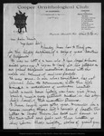 Letter from W. Otto Emerson to John Muir, 1901 Apr 30. by W Otto Emerson