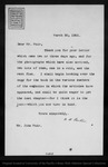 Letter from W[illiam] B[elmost] Parker to John Muir, 1901 Mar 30. by W[illiam] B[elmost] Parker