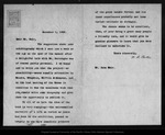 Letter from W[illiam] B[elmont] Parker to John Muir, 1900 Dec 1. by W[illiam] B[elmont] Parker