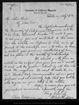 Letter from Winfield Dorn to John Muir, 1901 Jul 29. by Winfield Dorn
