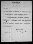 Letter from C[harles] S[prague] Sargent to John Muir, 1901 Nov 6. by C[harles] S[prague] Sargent