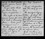 Letter from Mary Elizabeth Parsons to John Muir, [ca. 1900] Nov 21. by Mary Elizabeth Parsons