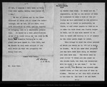 Letter from W[illiam] B[elmont] Parker to John Muir, 1900 Aug 3. by W[illiam] B[elmont] Parker