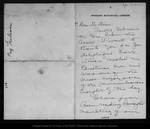 Letter from William Trelease to John Muir, 1902 Jan 5. by William Trelease