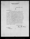 Letter from Benjamin Ide Wheeler to John Muir, 1903 May 11. by Benjamin Ide Wheeler