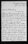 Letter from Sarah [Muir Galloway] to [John Muir], 1903 Jan 12. by Sarah [Muir Galloway]