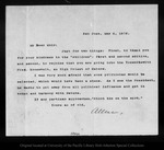 Letter from [Charles] Allen to John Muir, 1903 May 4. by [Charles] Allen