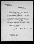 Letter from Theodore Roosevelt to John Muir, 1903 May 19. by Theodore Roosevelt