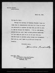 Letter from Theodore Roosevelt to John Muir, 1903 Mar 14. by Theodore Roosevelt