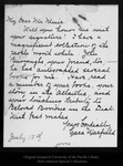 Letter from Clara Warfield to John Muir, [1913] Jul 18. by Clara Warfield