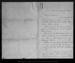 Letter from J. D. Dodge to John Muir, 1862 Nov 2 by J D. Dodge